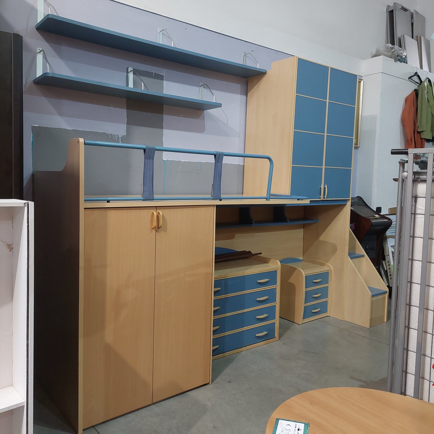 Cameretta A Ponte Blu "moretti" Cm302x90x260h
