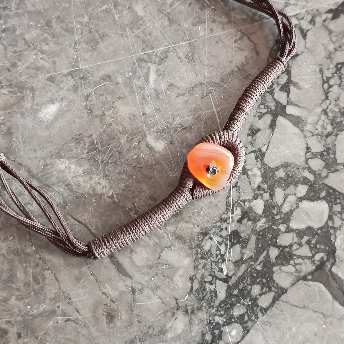 Collana Boho Multifilo Agata Corniola