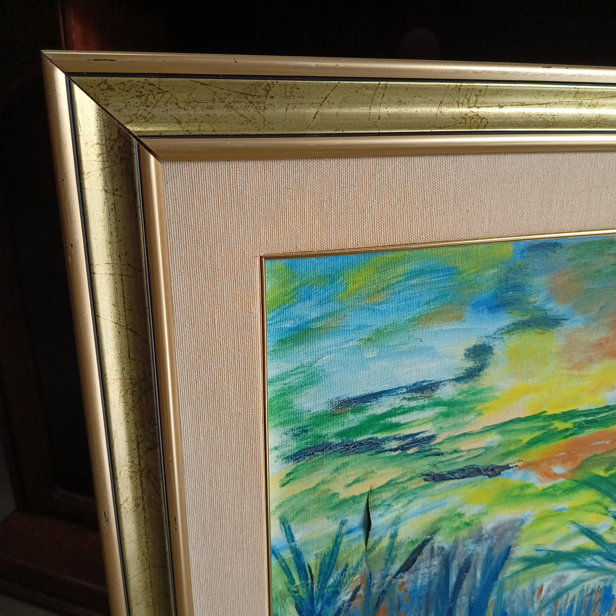 Quadro Paesaggio Figure Nel Bosco Di Ada Cm67x77
