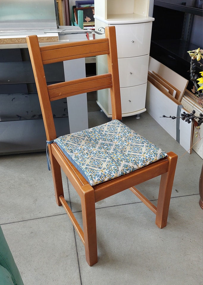 Set/4 Sedie In Legno