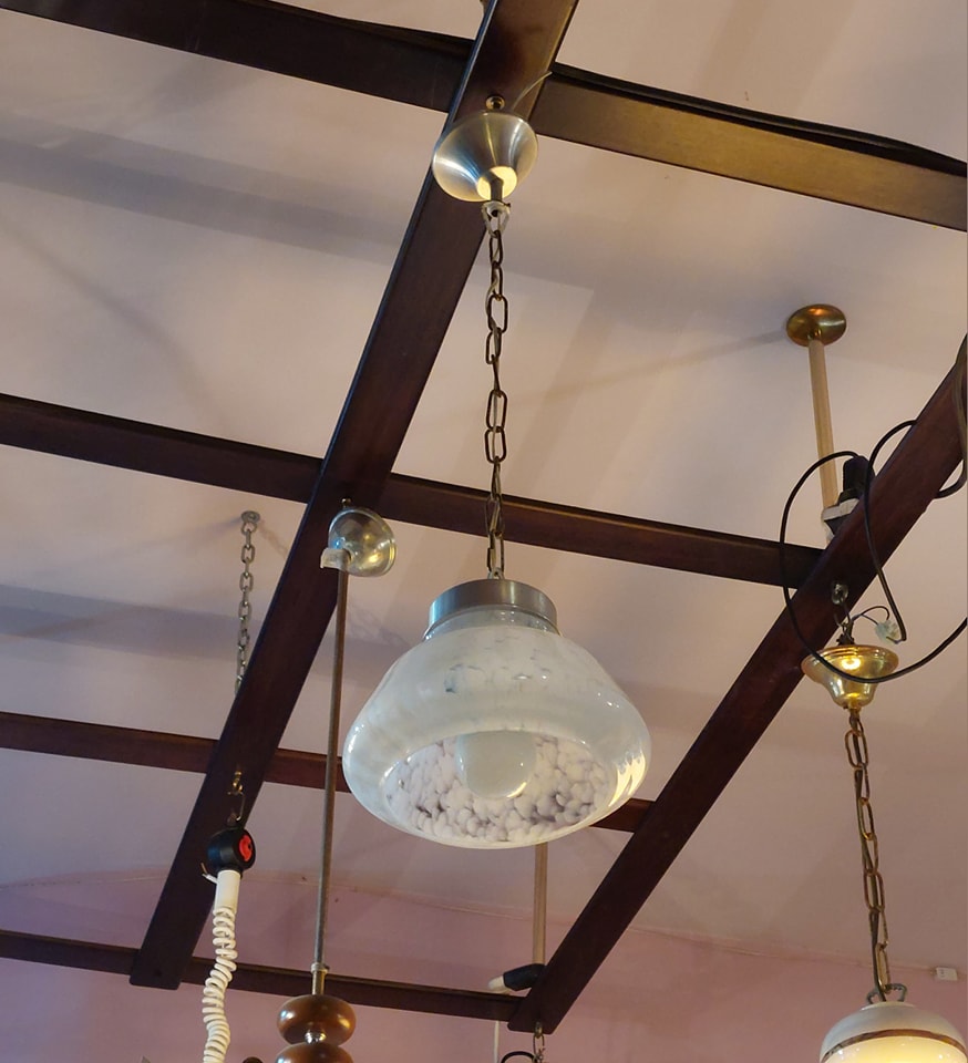 Lampadarietto Campana Vetro Di Murano 1/l