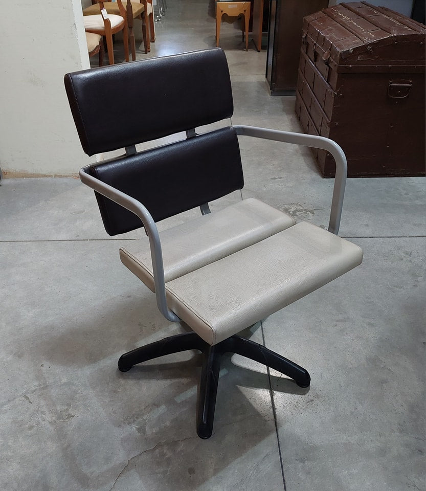 Poltroncina* Girevole Testa Di Moro/ghiaccio