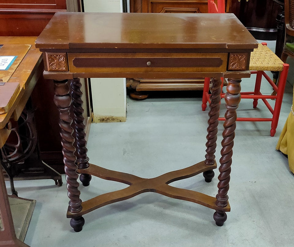 Consolle Legno 1/c Piedi Torchon Cm74x41x84h