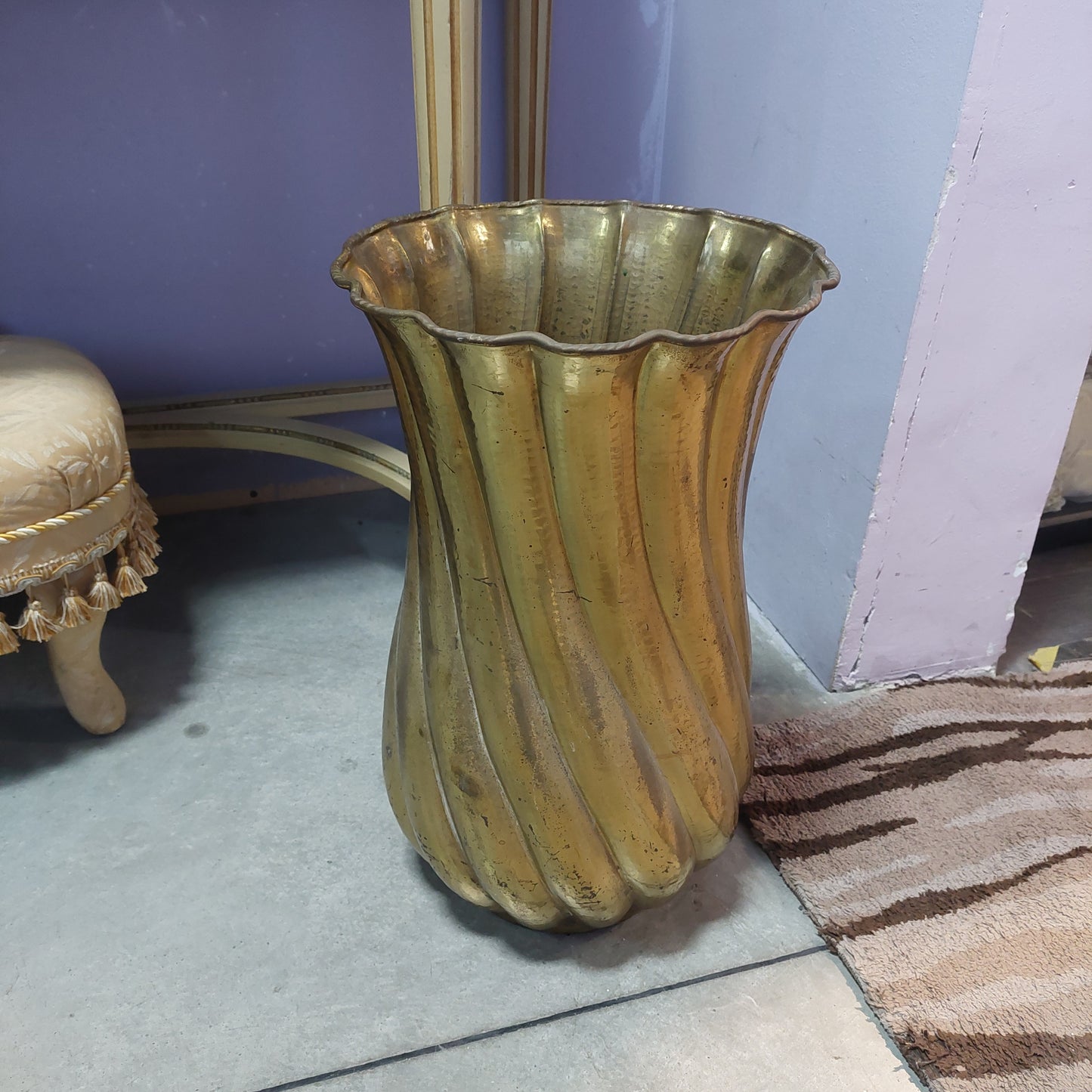 Porta Ombrelli Ottone Smerlato