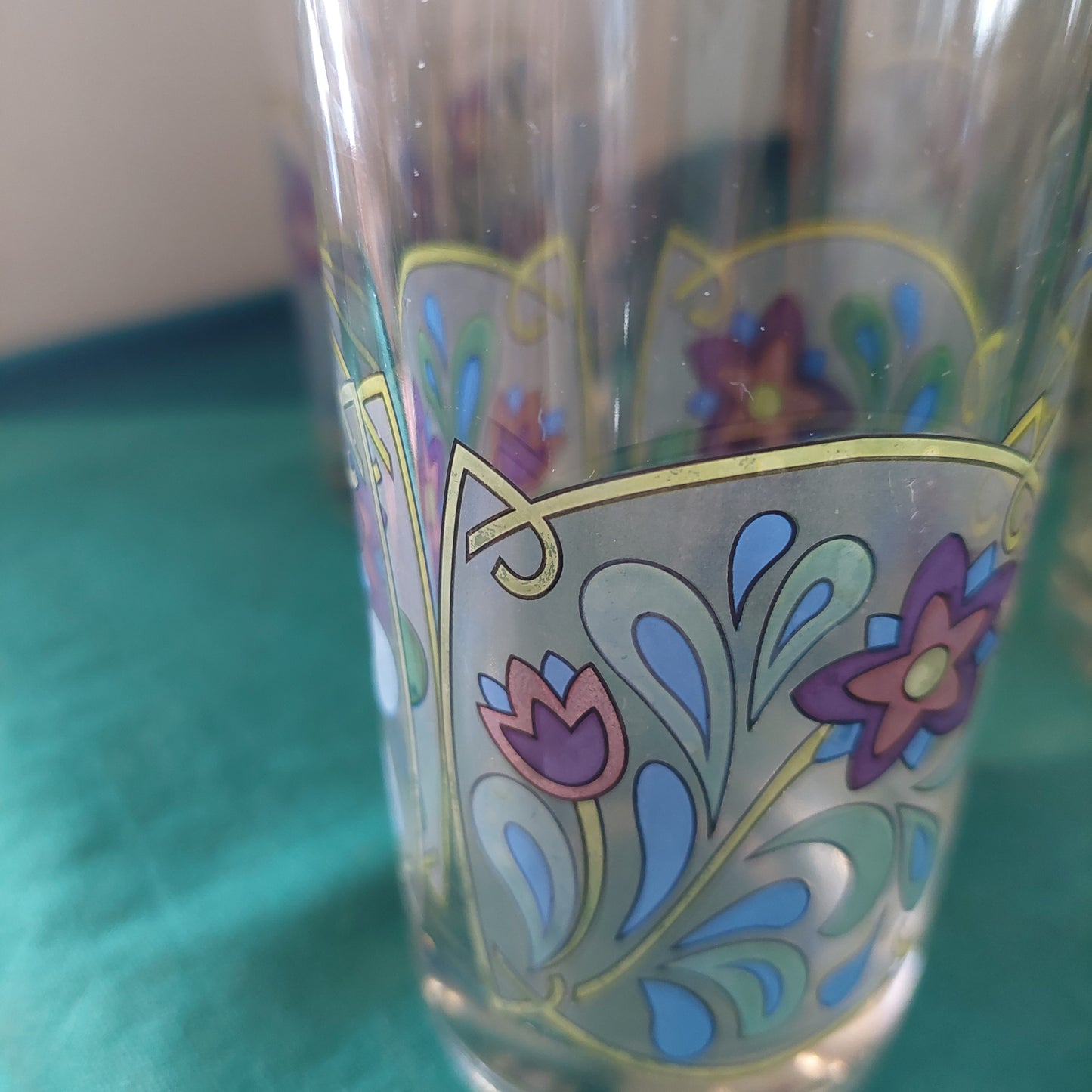 Set/6 Bicchieri Bibita Vetro* Vintage