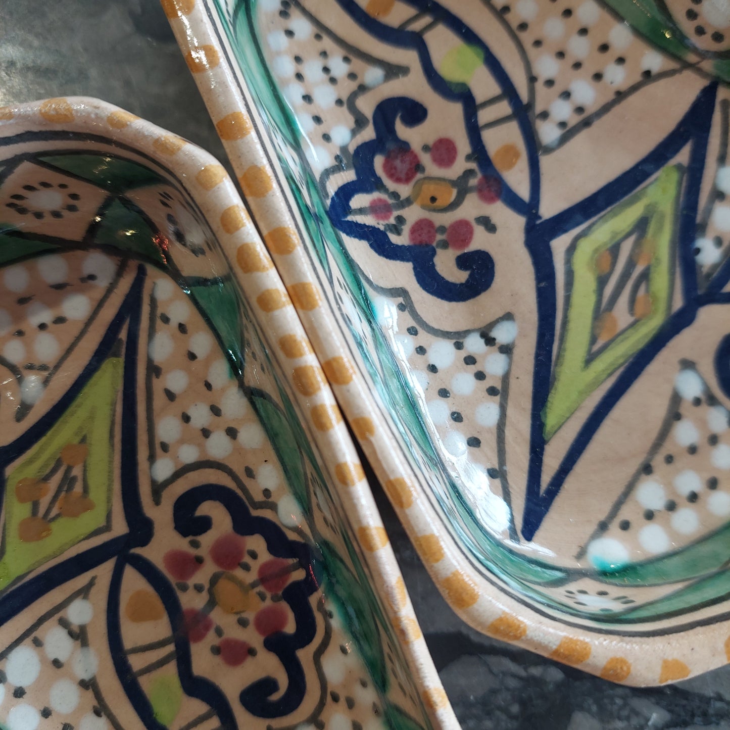 Set/2 Ciotoline Ceramica Tunisina Cm14x14x3h