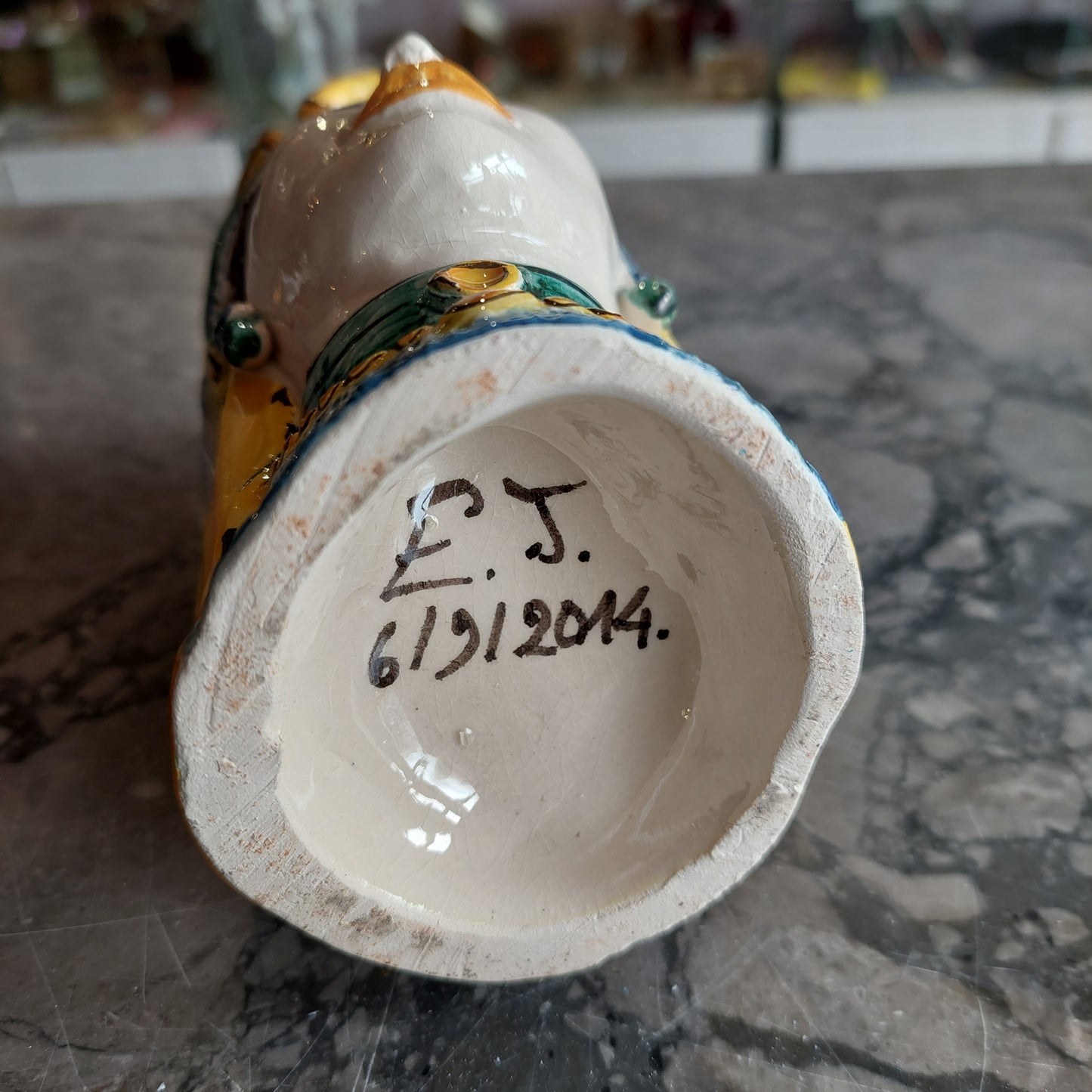 Vasetto * Testa Di Moro Ceramica Caltagirone