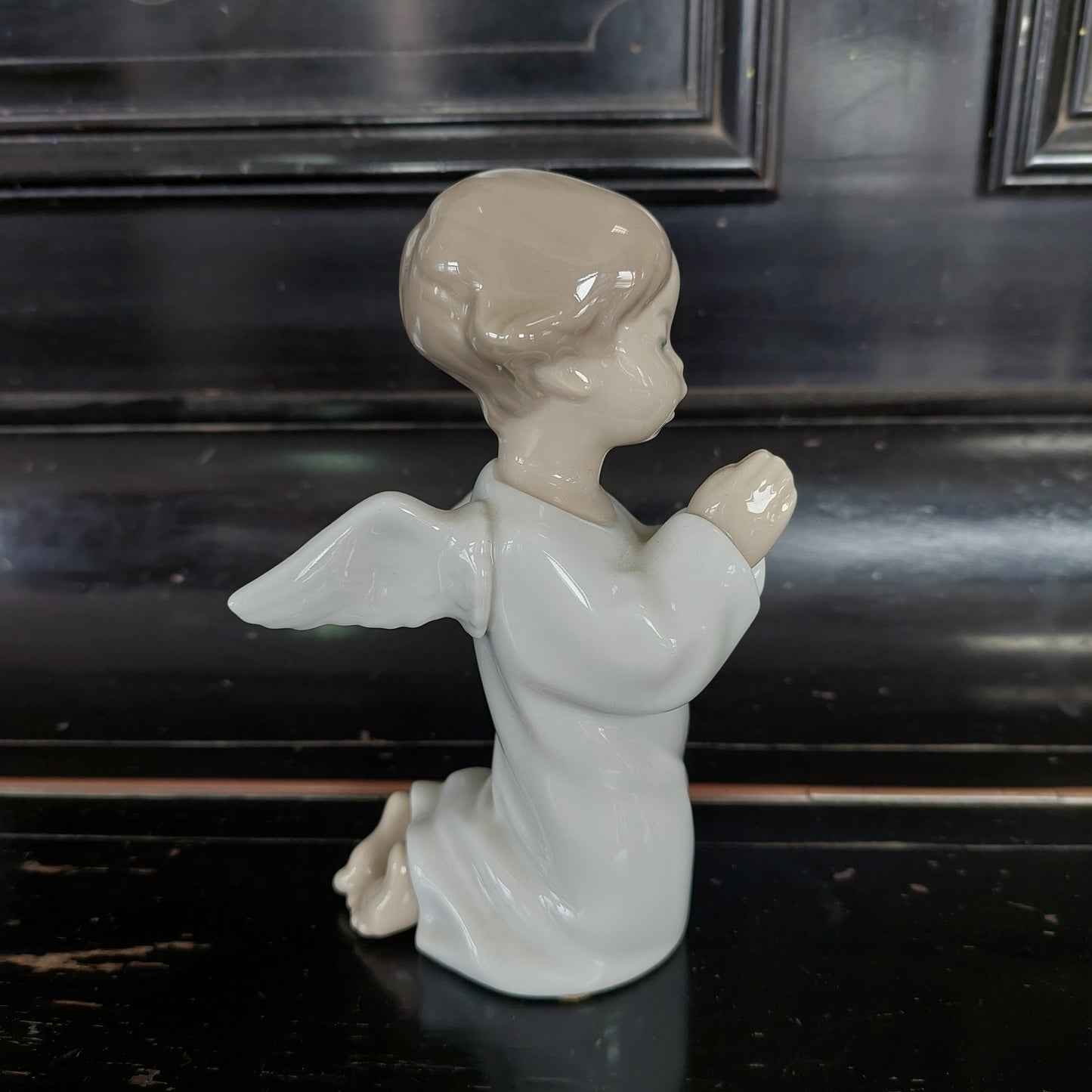 Statuina Angioletto Che Prega Porcellana Lladrò