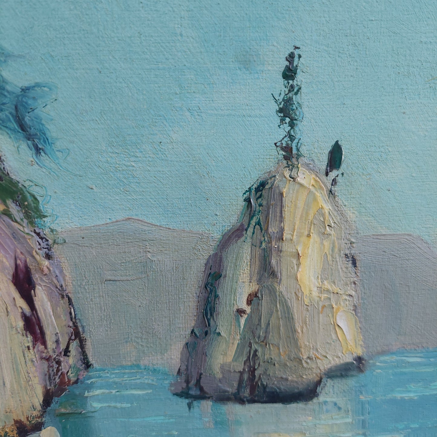 Quadro* Faraglioni Del Lario Lago Di Como