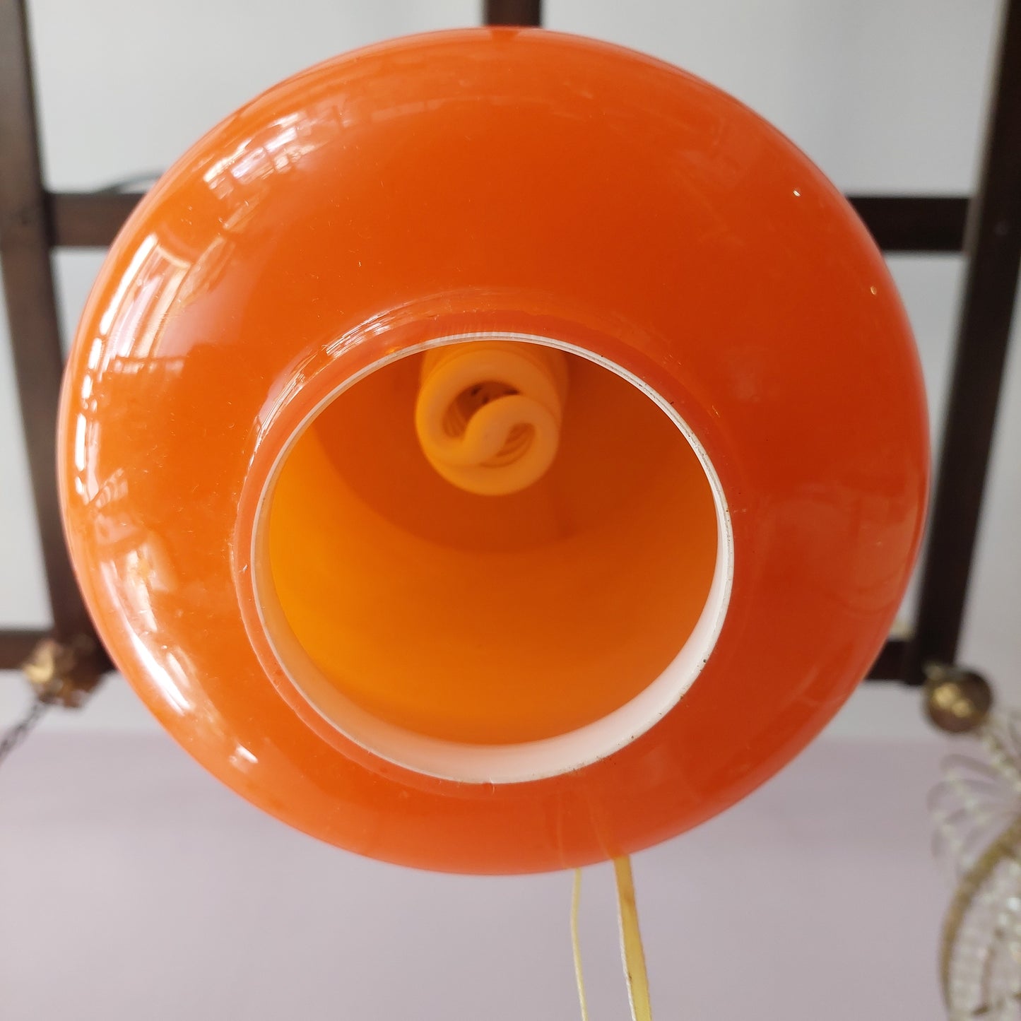 Lampadario Vetro Di Murano Incamiciato Anni '50 1/l