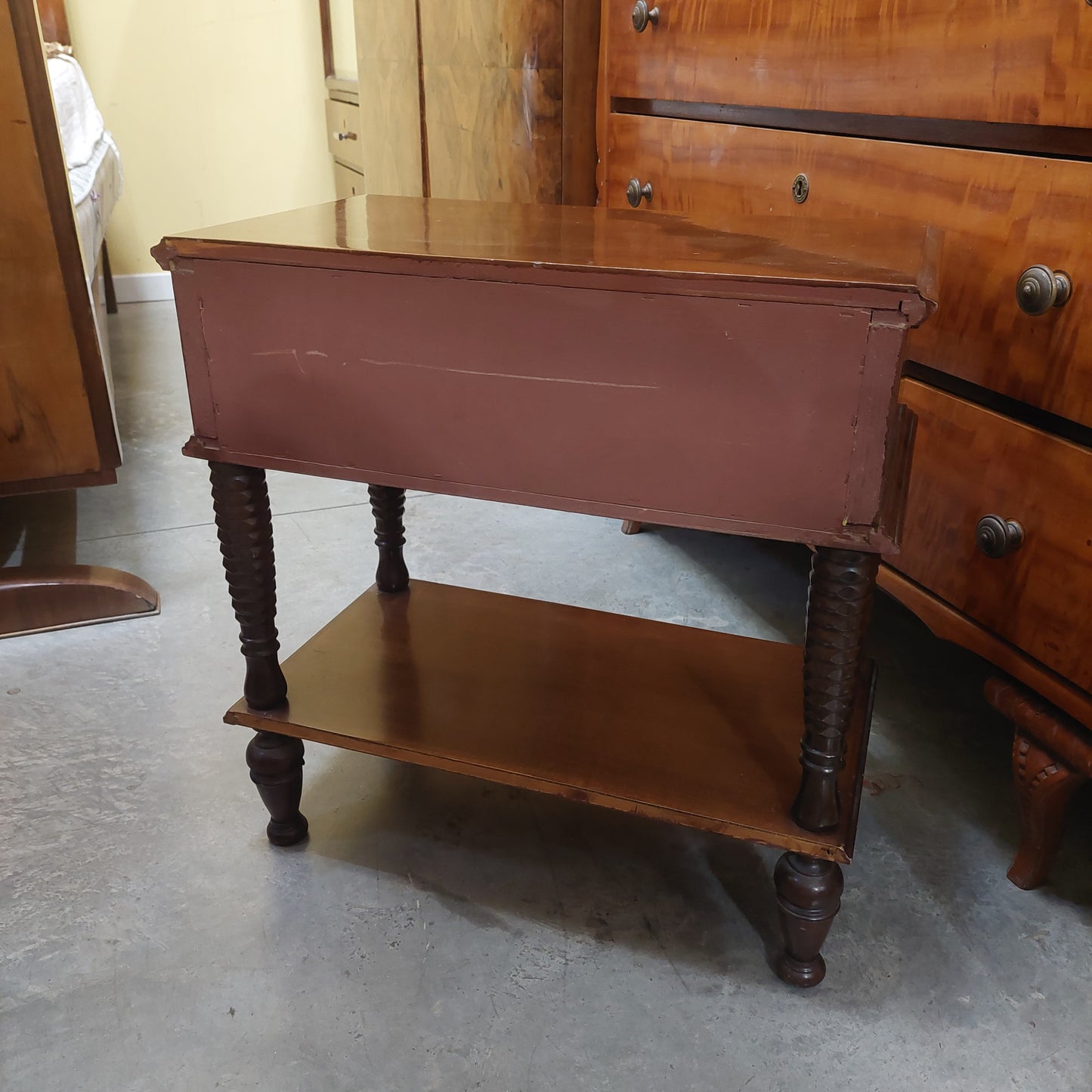 Comodino Legno 1/cassetto Cm58x34x60h