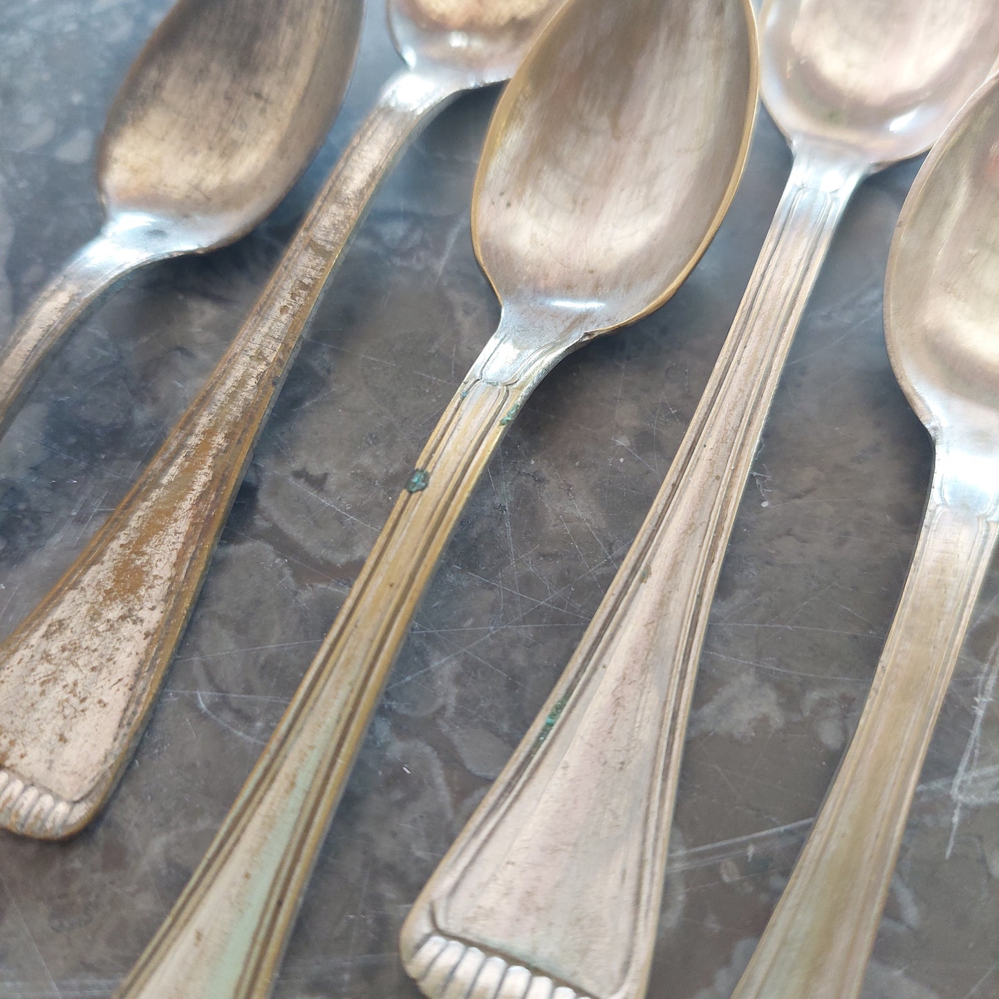 Set/10 Cucchiaini Vintage Arg 1000