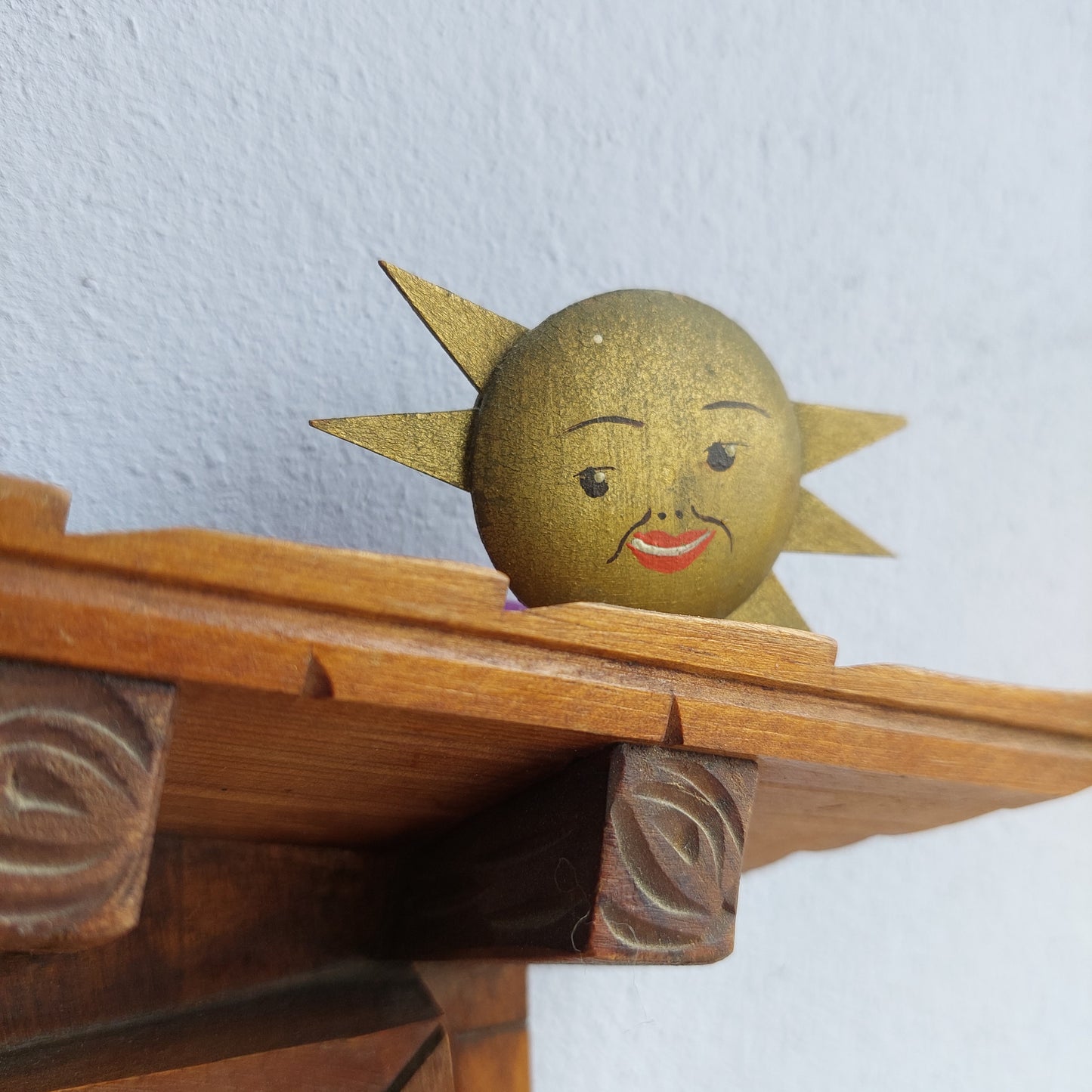 Indicatore Meteorologico In Legno Intagliato "anri"