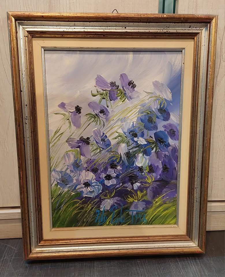 Q/"romanticismo" Di Fely Eula Cm42,5x52,5