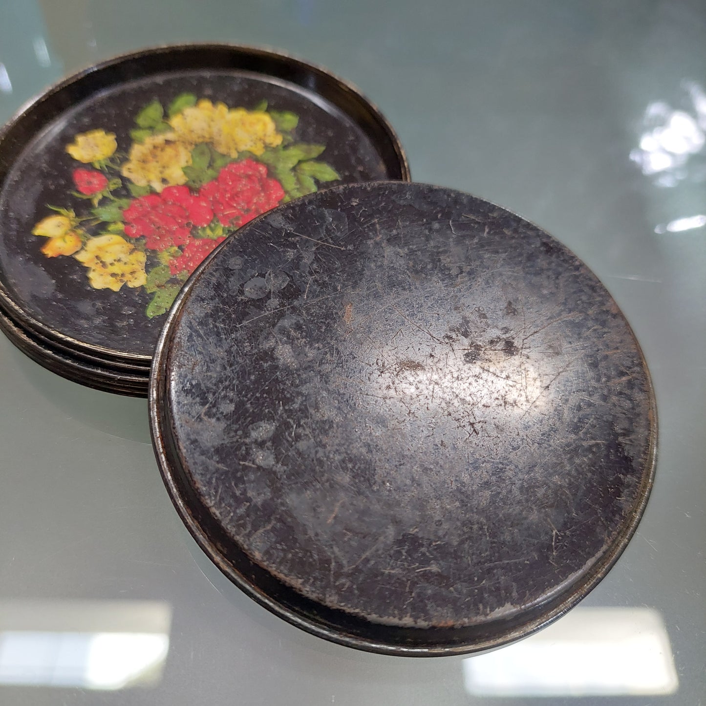 Set/6 Sottobicchieri Latta Vintage