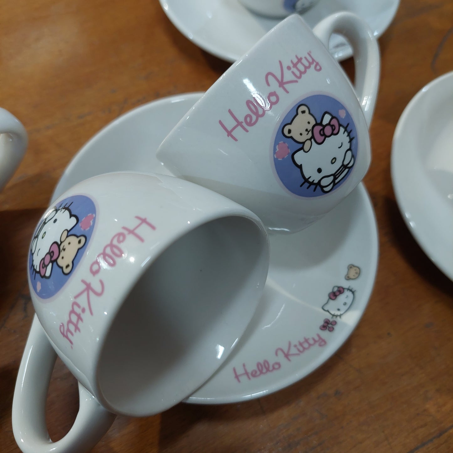 Serv/10 Pz Caffè Hello Kitty Sanrio Porcelain Art