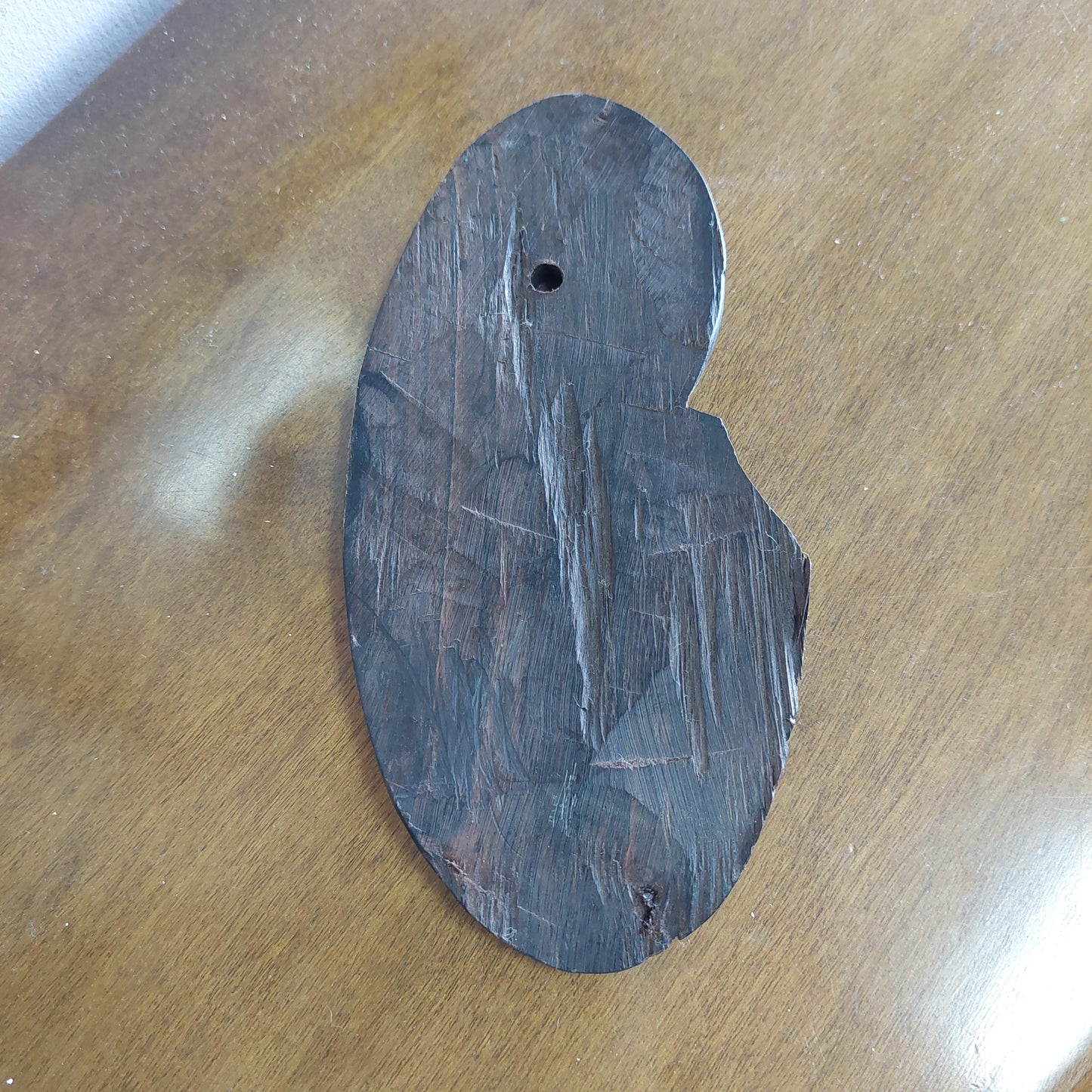 Decoro Etnico Legno Di Iroko Madre Con Bimbo
