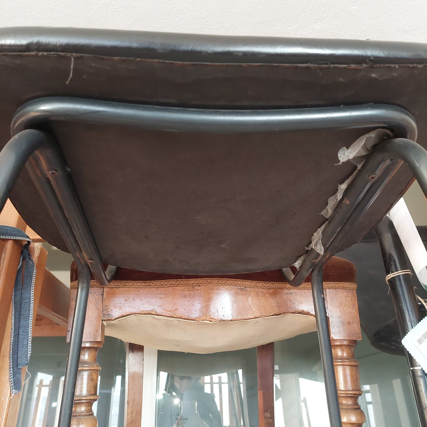Sedia* Nera Da Ufficio Vintage