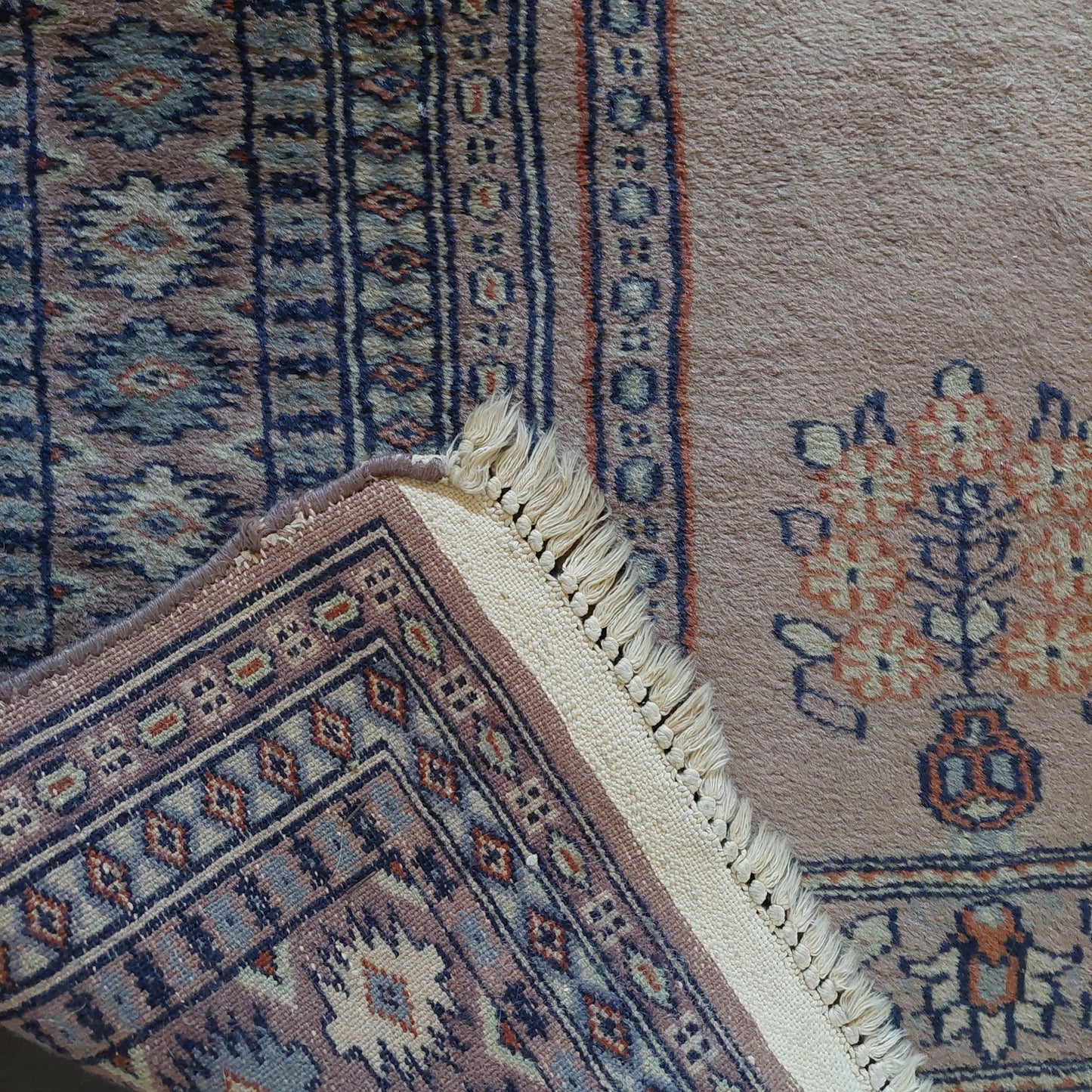 Coppia Tappeti Kashmir Pakistan Preghierai Cm130x82