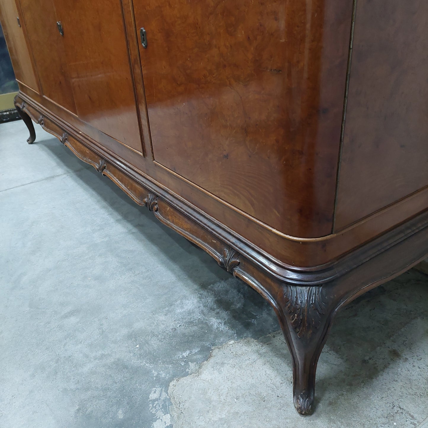 Buffet Legno Con Specchio Primi 900 Cm206x56x180h