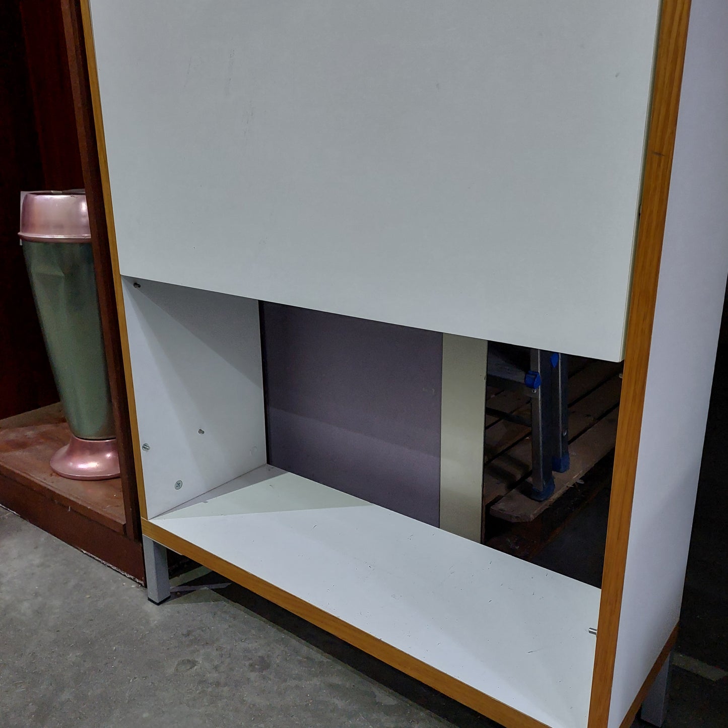Scarpiera* Bianca 2 Ribalte Cm73x25x132h