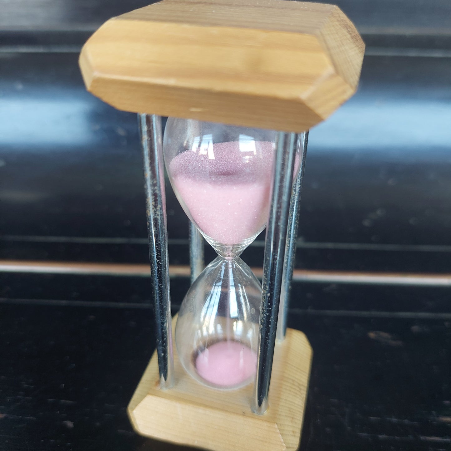 Clessidra Supporto In Legno