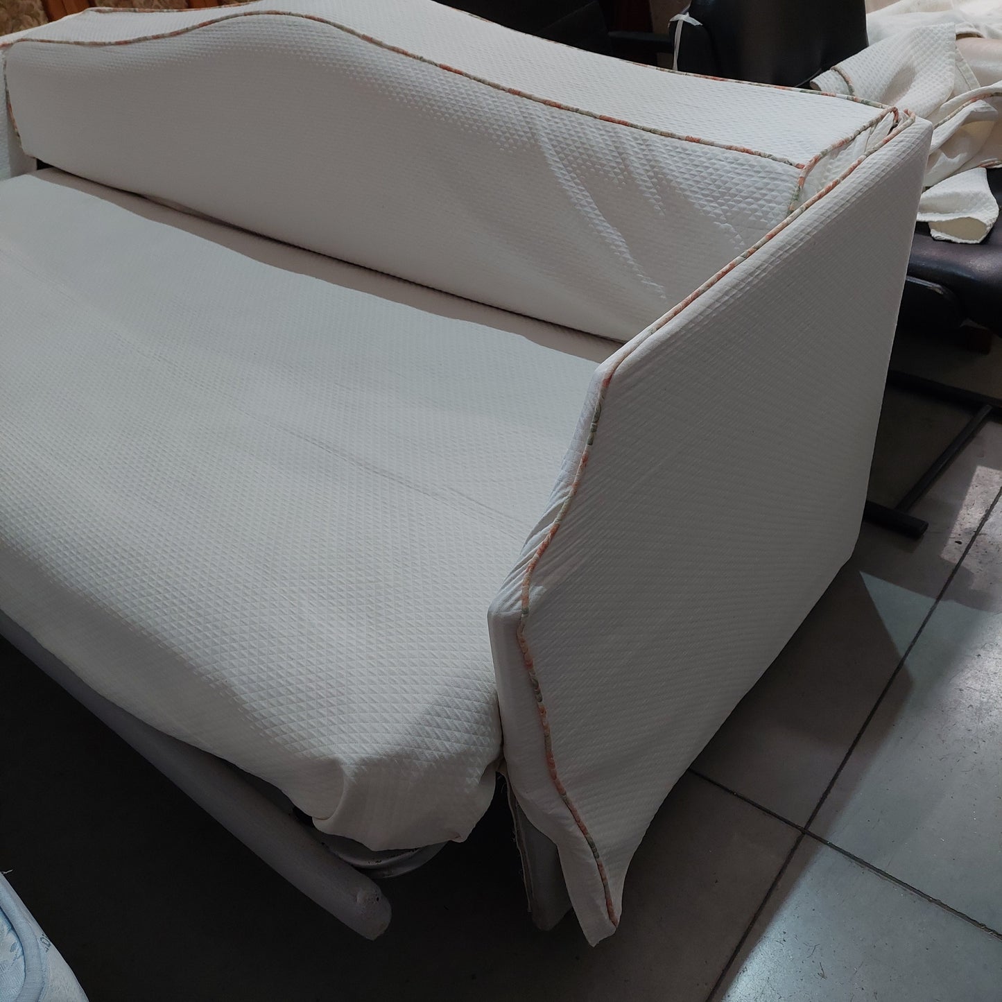 Divano Letto Bianco 2/letti Cm202x89x88h