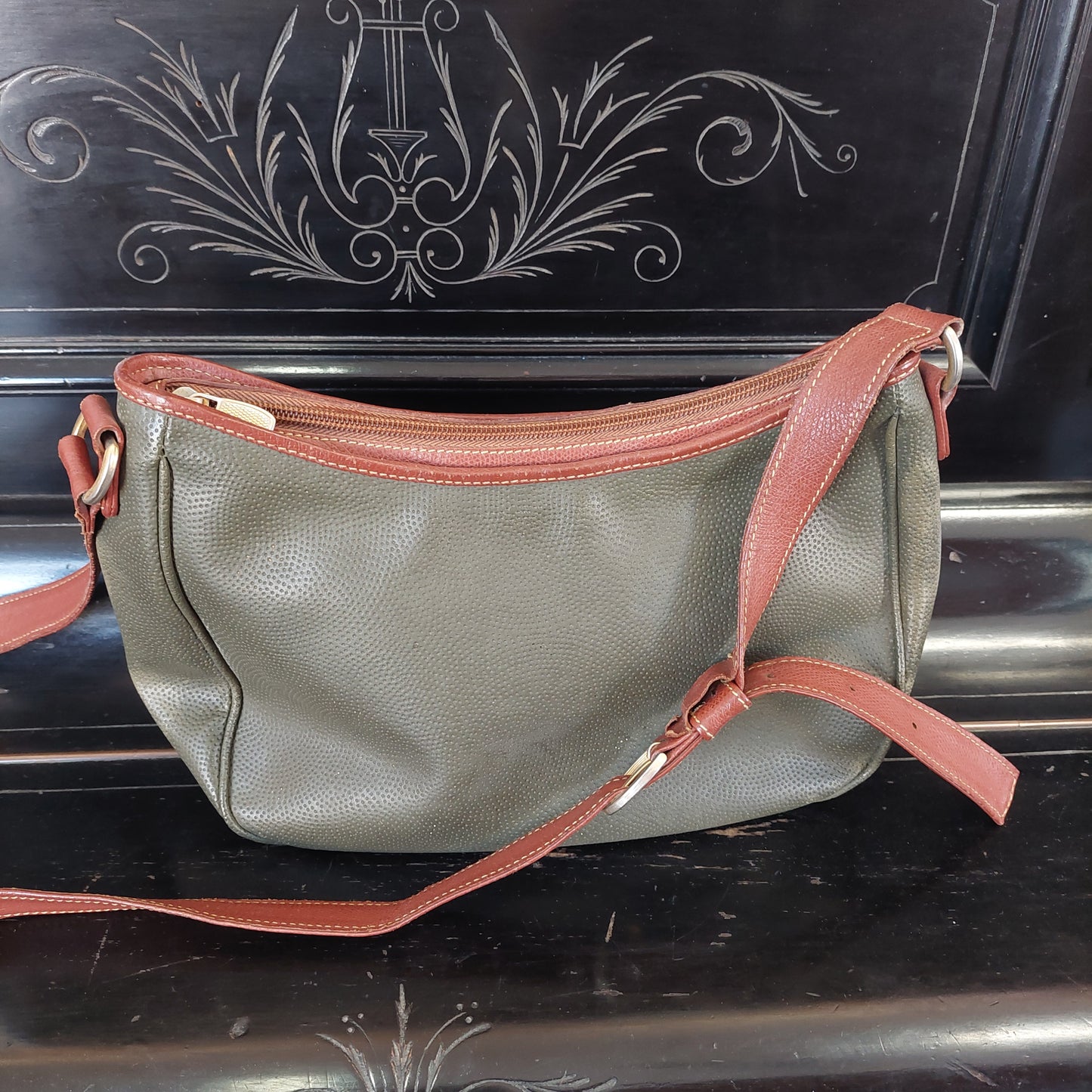 Borsa Pelle Verde "nazareno Gabrielli"