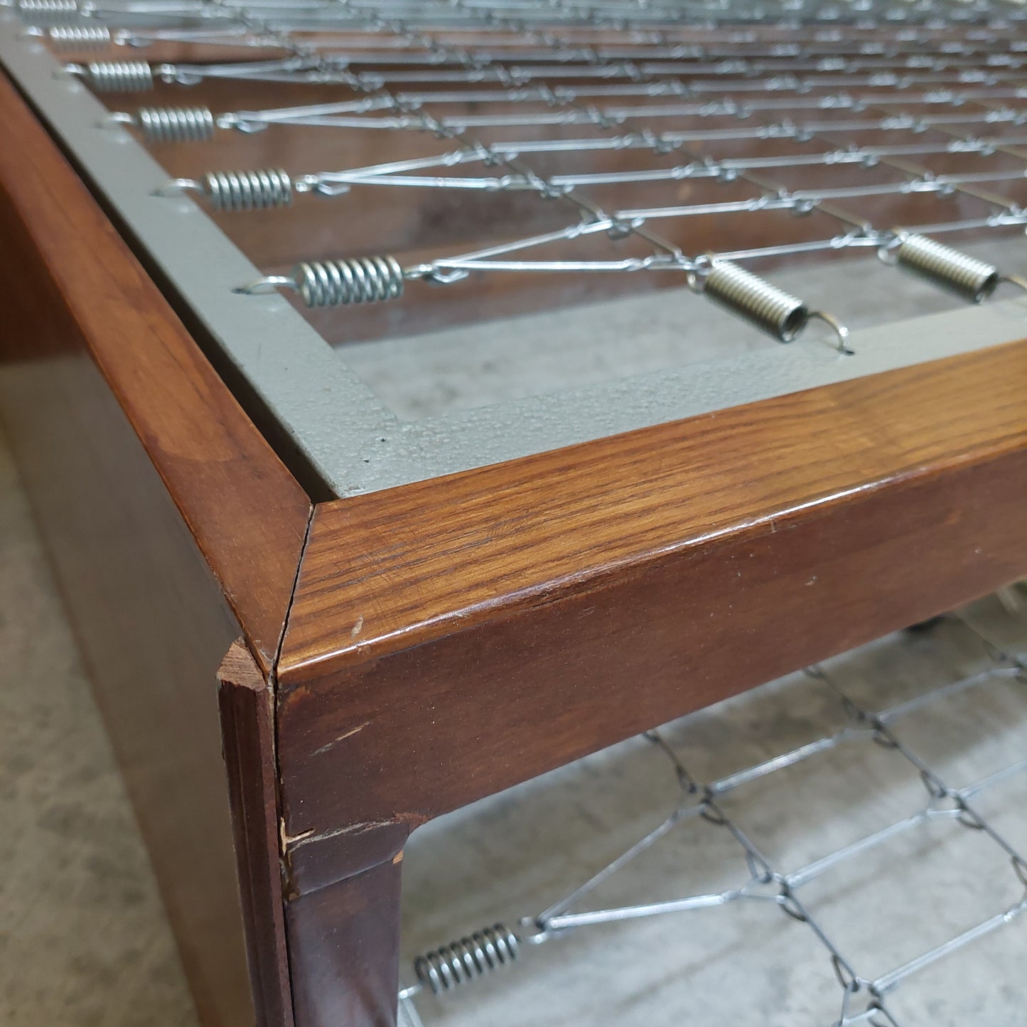 Letto Legno Con 2 Reti Singole In Metallo