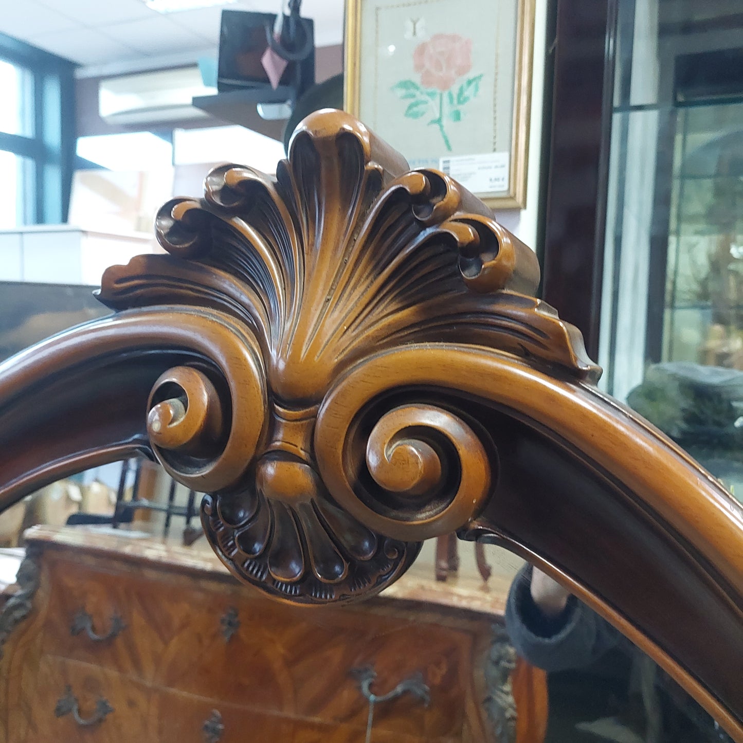 Specchio Da Appoggio Legno St. Barocco
