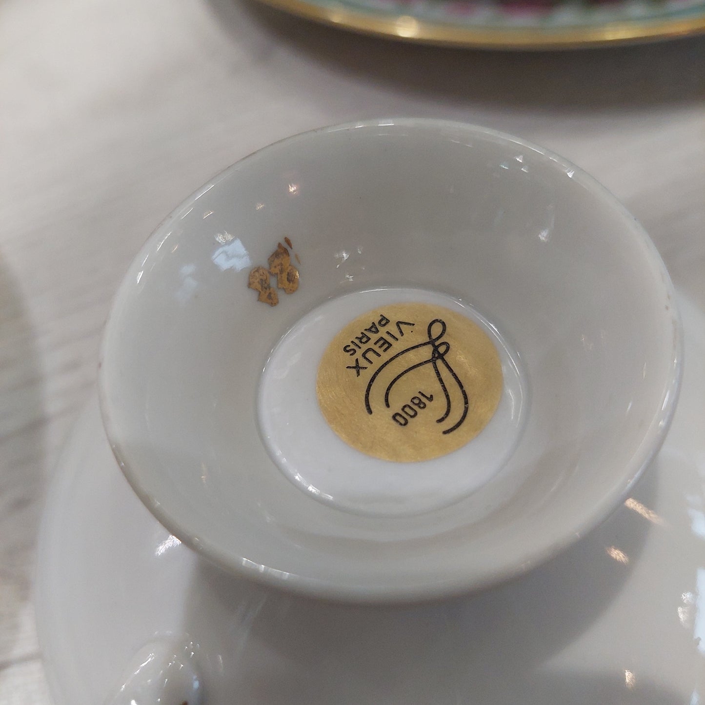 Tazza The Da Collezione Porcellana Vieux Paris