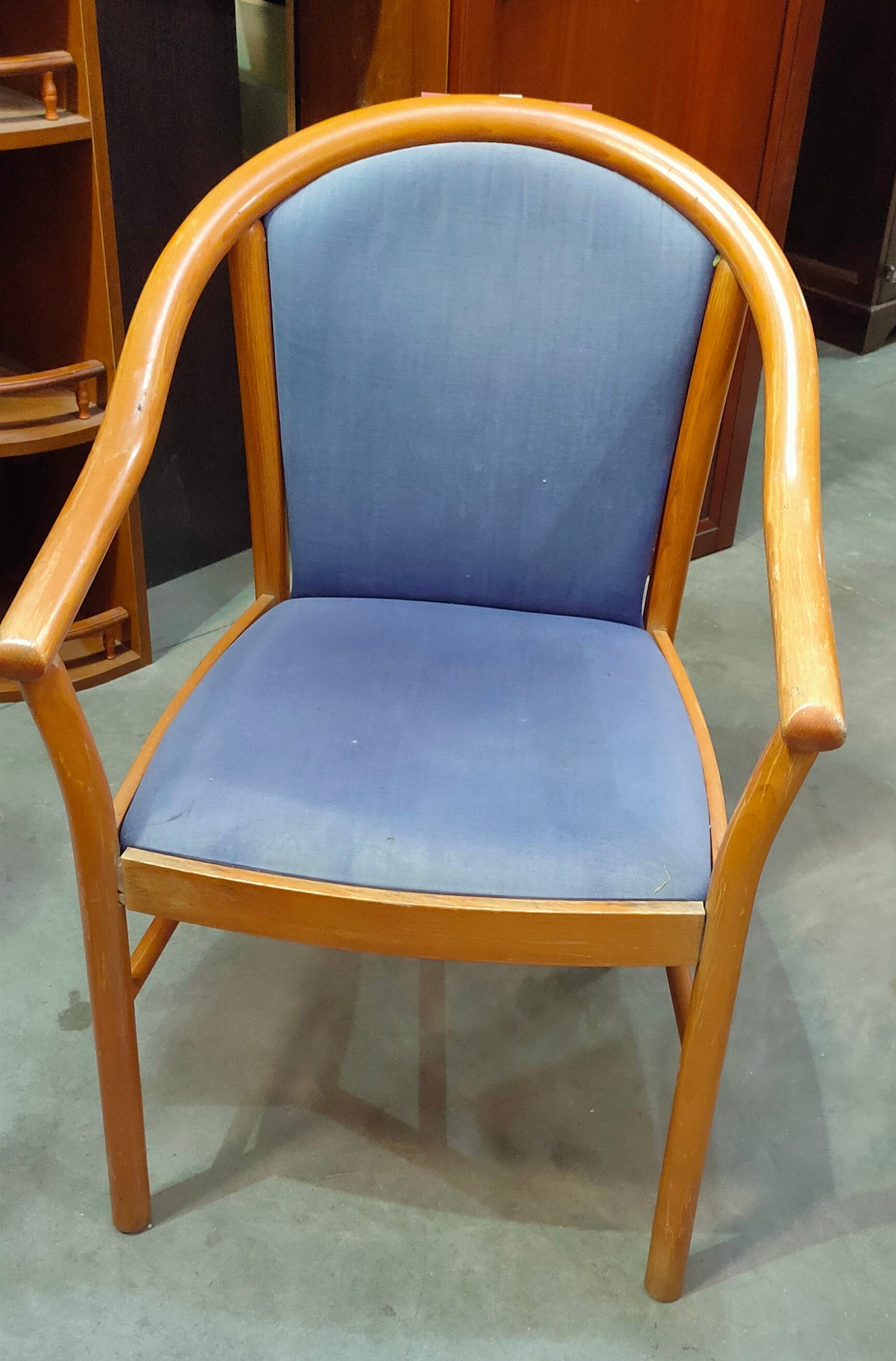 Poltroncina * Ciliegio Tessuto Blu