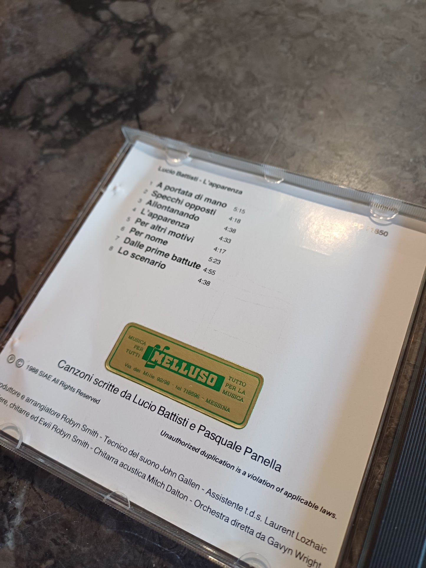 Cd/l'apparenza - Lucio Battisti