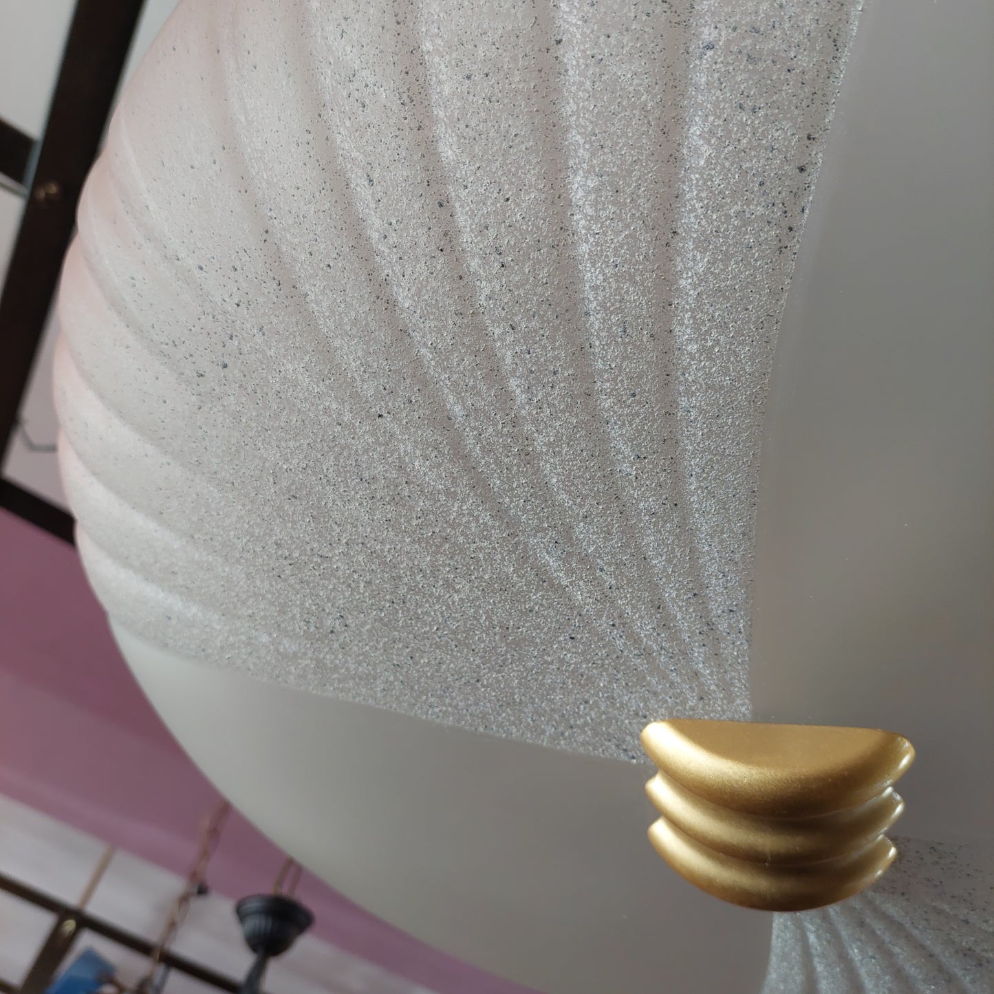 Lampadario Disco Vetro Di Murano Vintage