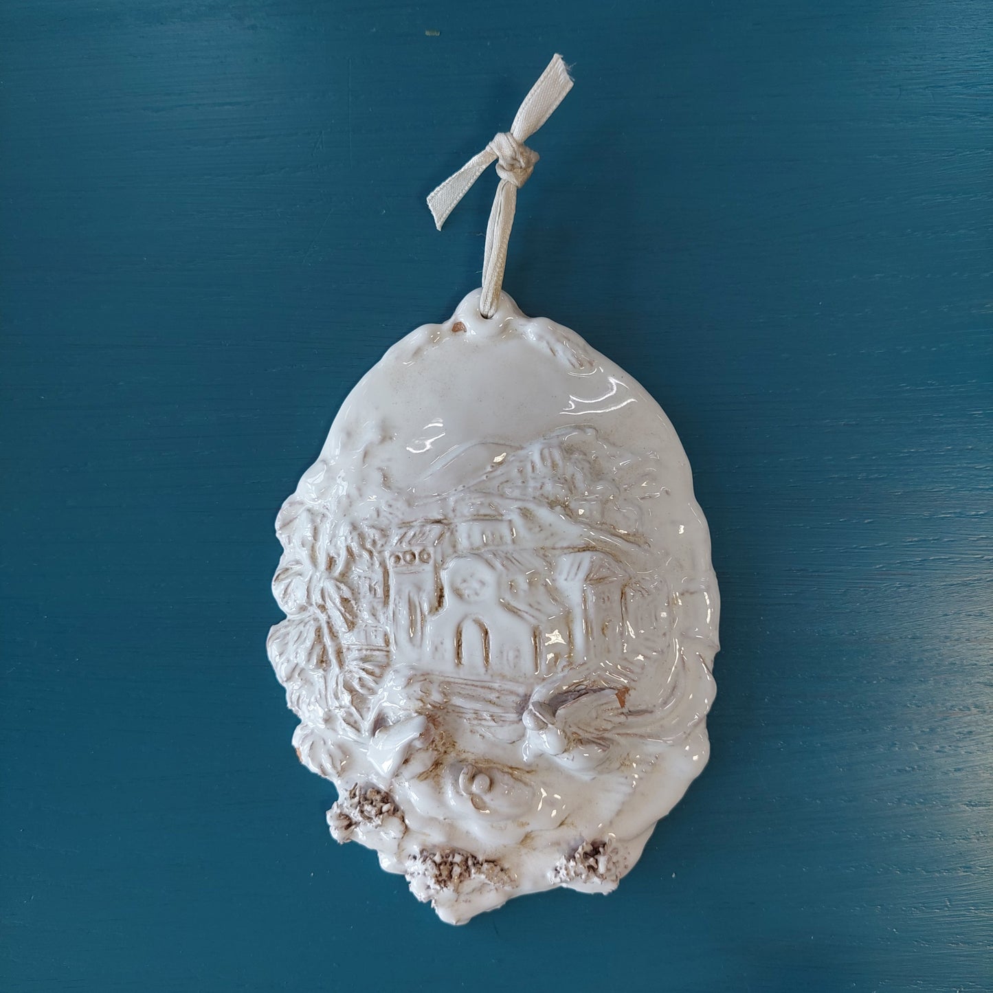 Appendino Presepe Ceramica Firmata Trifirò