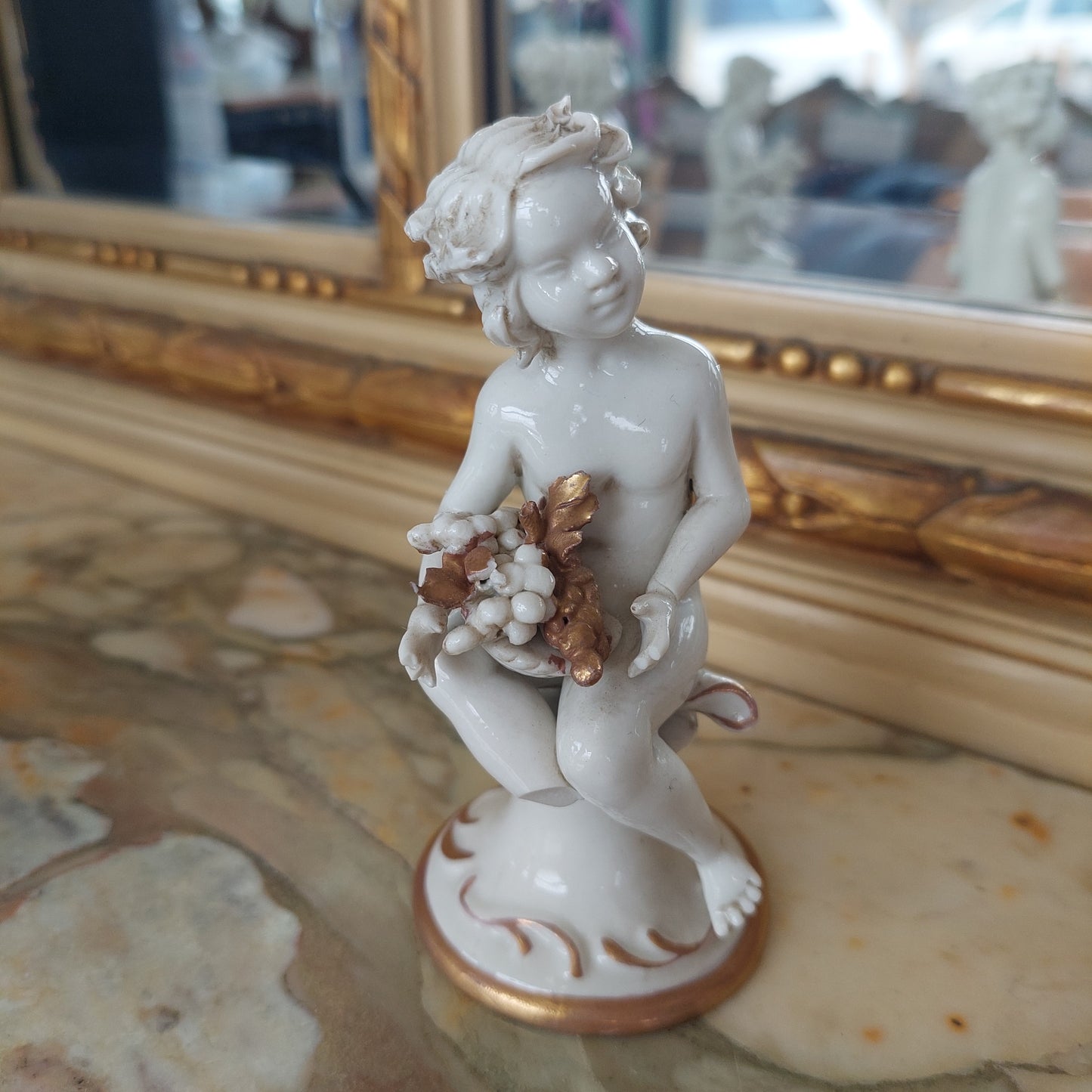 Set/4 Statuette Puttini Porcellana* Capodimonte