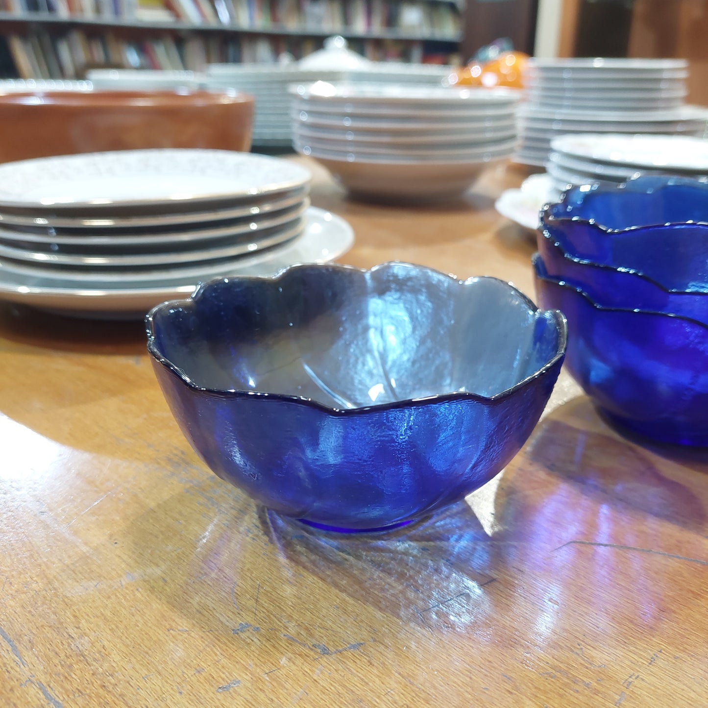 Set/4 Ciotoline Vetro Blu
