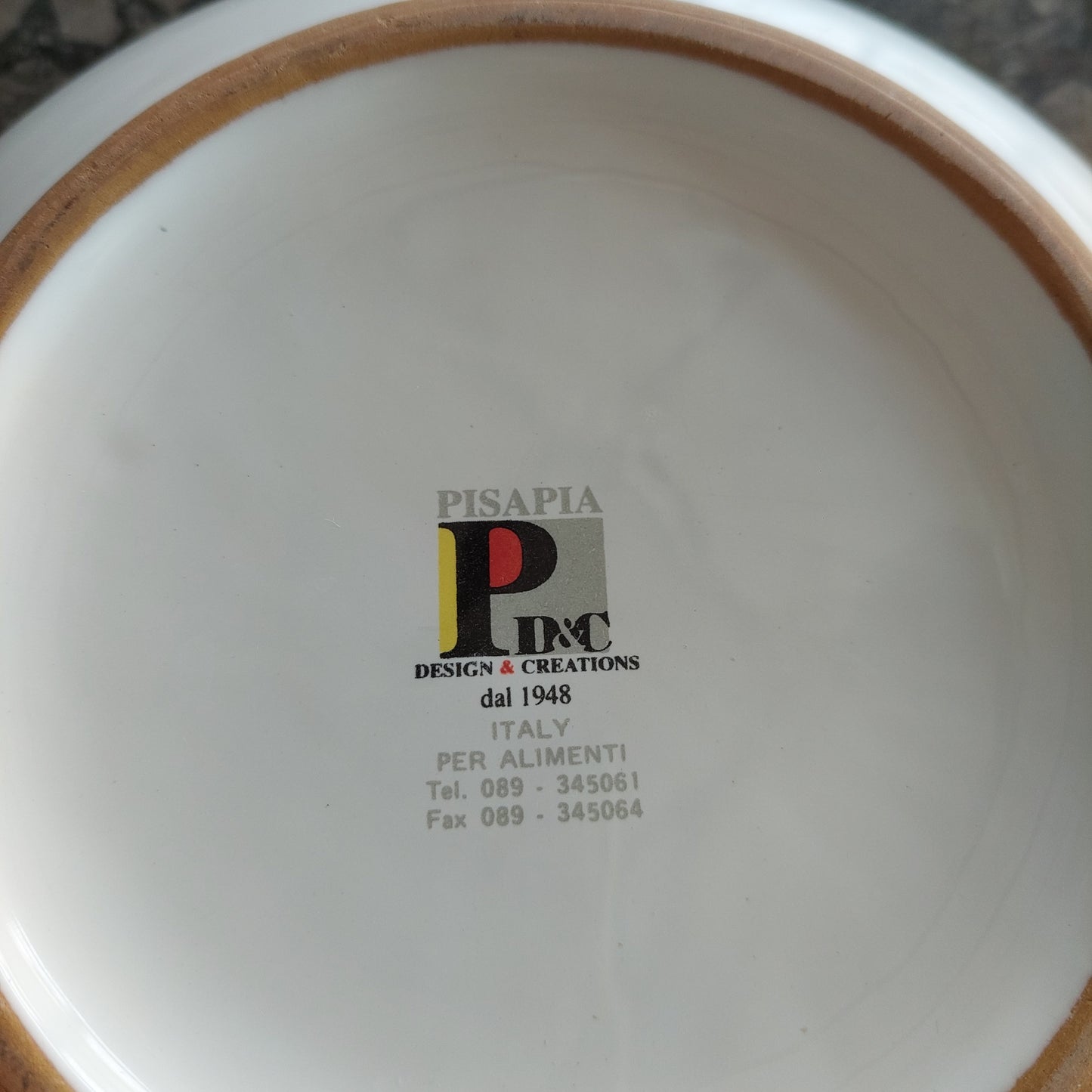 Ciotola Ceramica Pisapia "la Spaghettata" Vintage