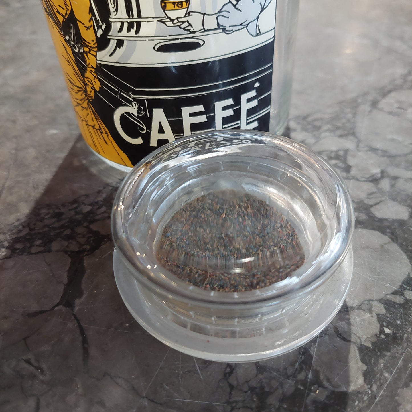 Barattolo Vetro Stampa Vintage Caffè Espresso