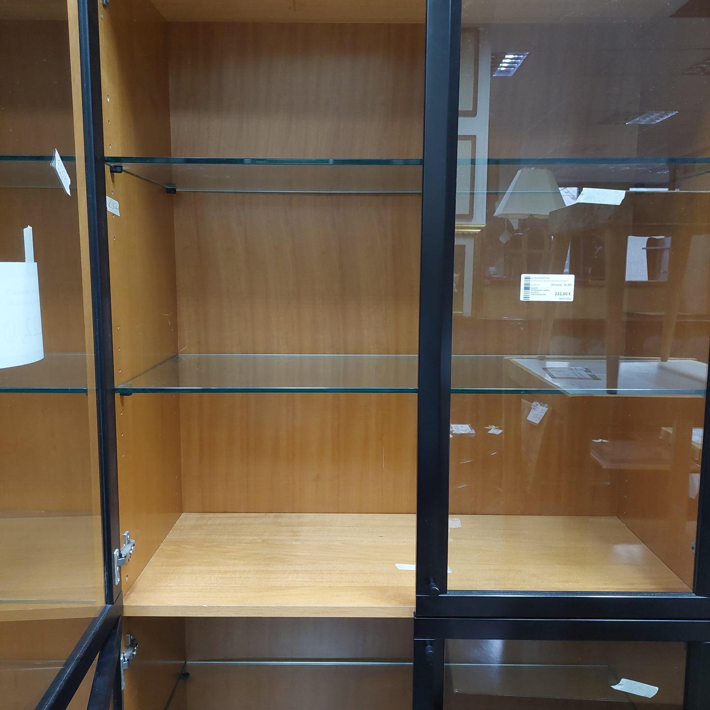 Parete Attrezzata Nera/ciliegio Cm272x40x228h