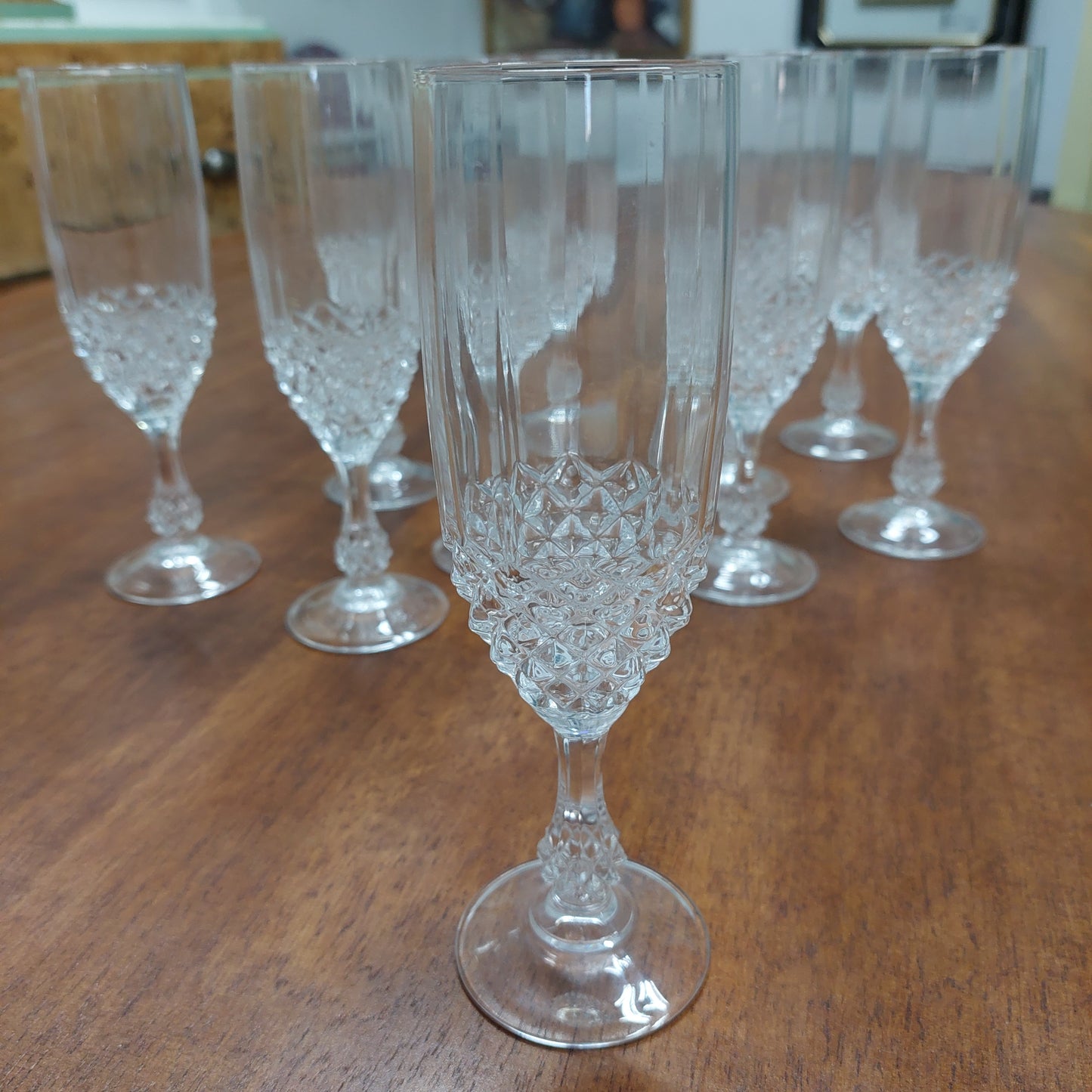 Set/10 Calici Flut Cristallo Molato