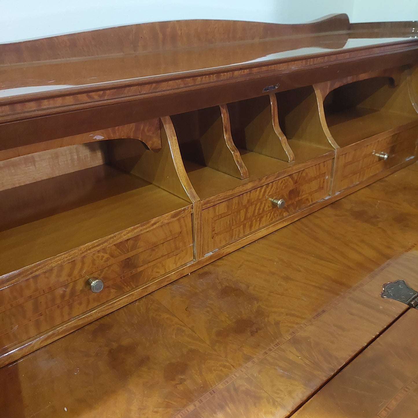 Cassettiera Secretaire 3c 1r 128x51x108h