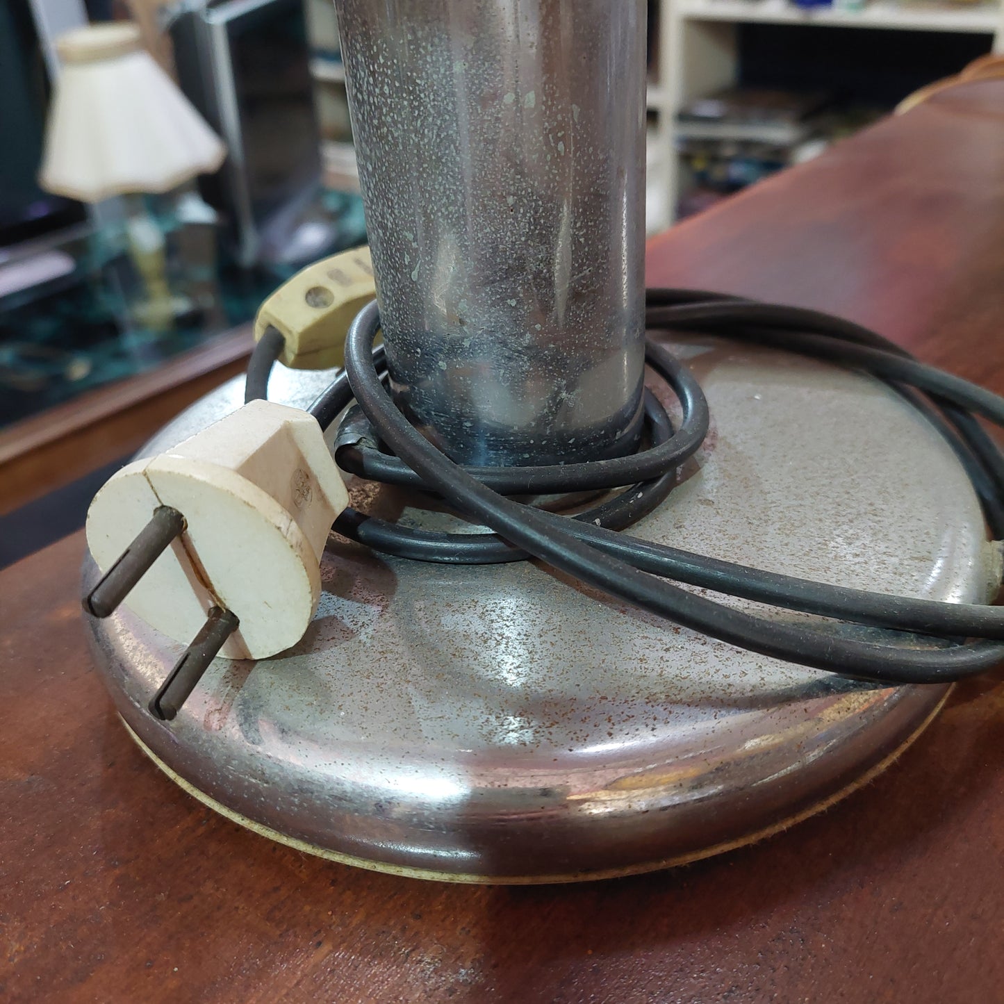Lampada Da Tavolo Metallo Cromato* Anni '60
