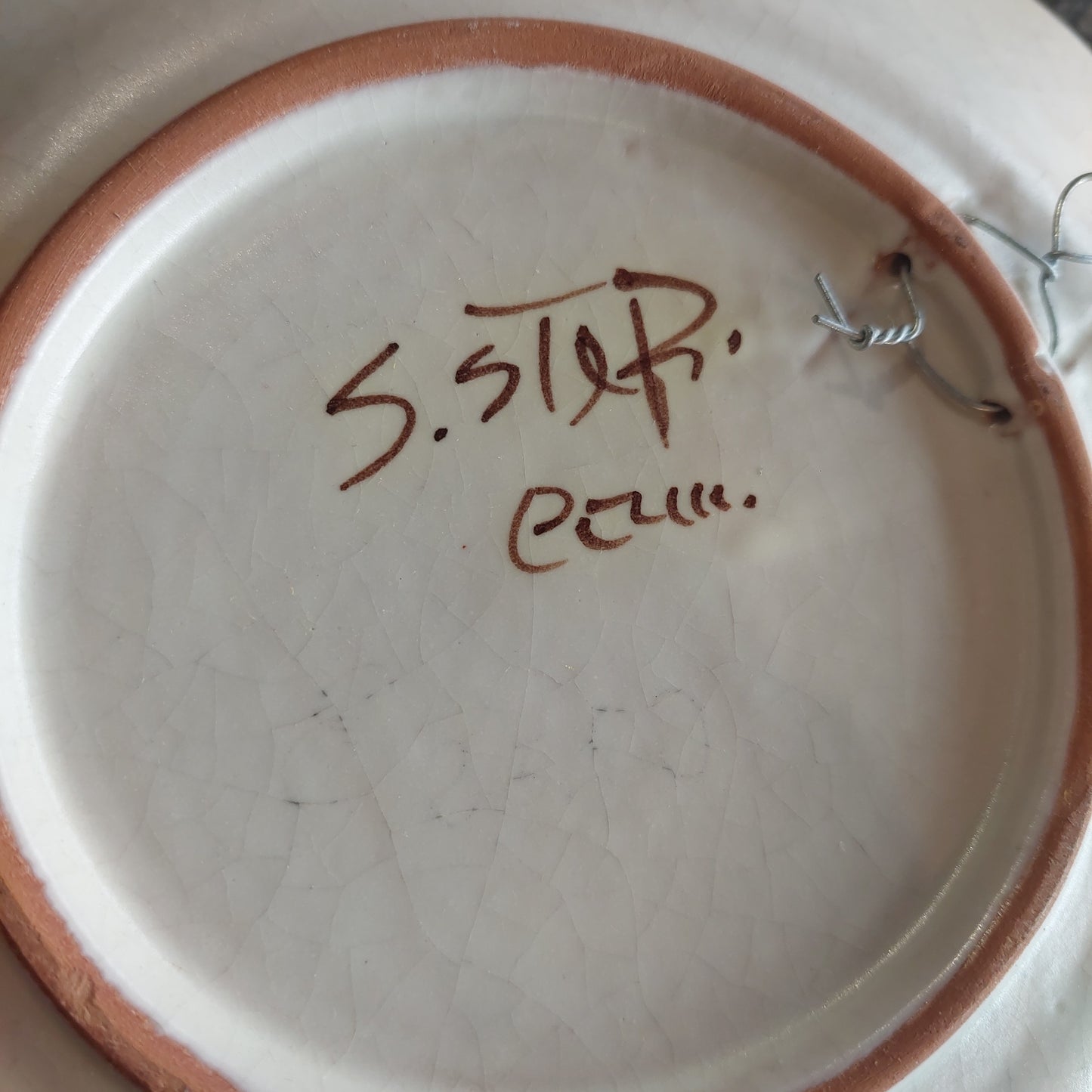 Piatto Da Parete Ceramica S.stefano Di Camastra D23