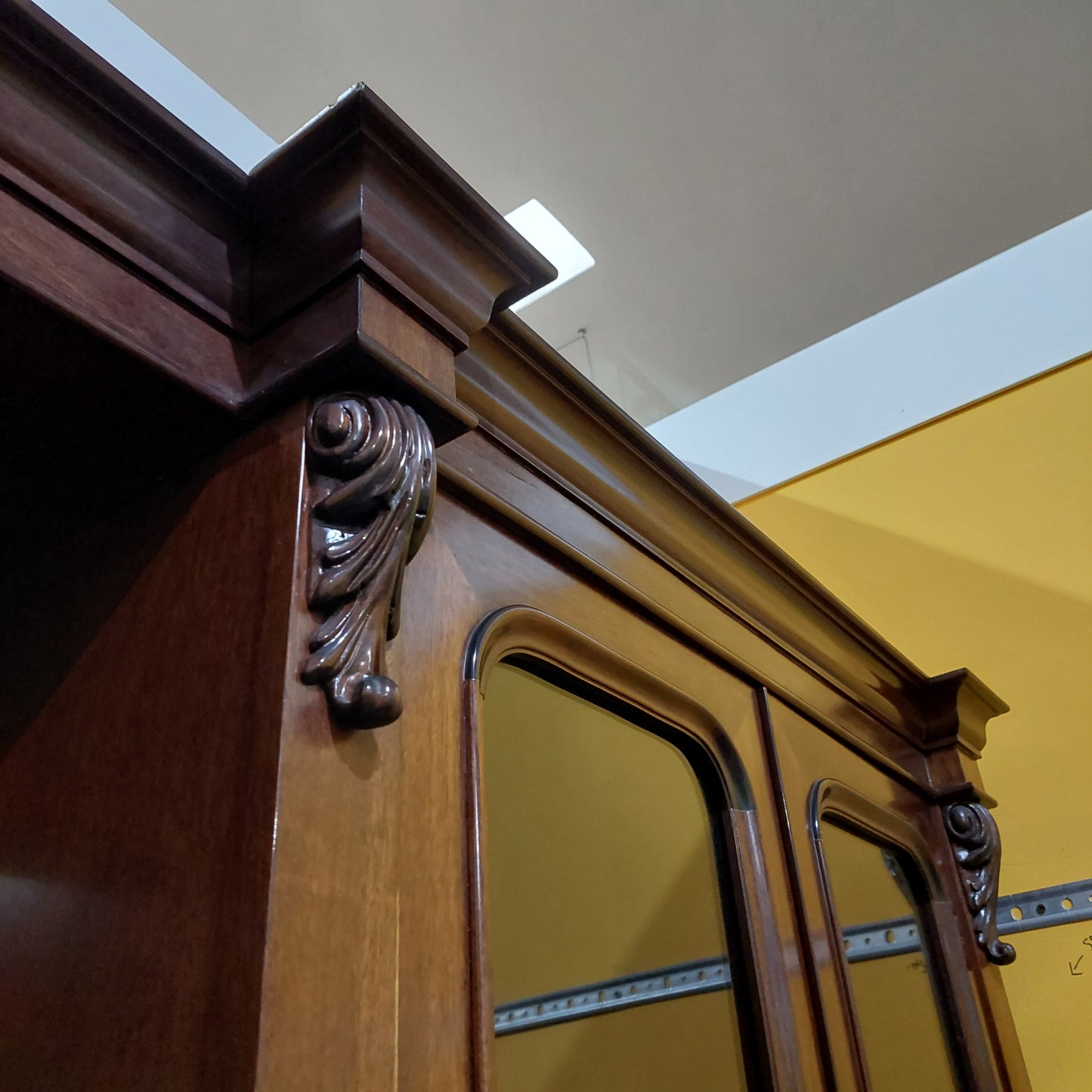 Parete Libreria Legno Antica 11/a 3/c