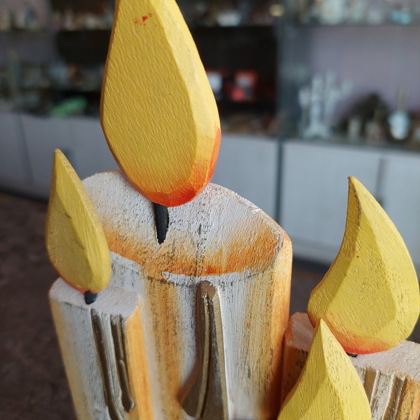 Decoro Candele Legno