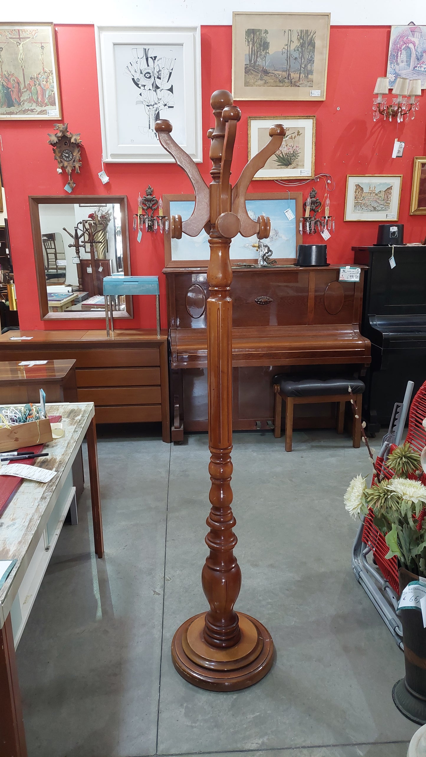 Piantana Appendiabiti Legno