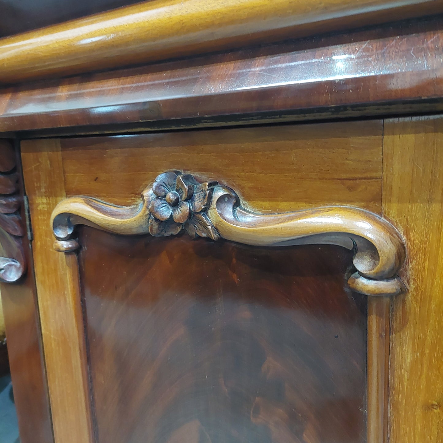 Credenza Legno St.inglese 1/c 2/a '800 M110x42x93h