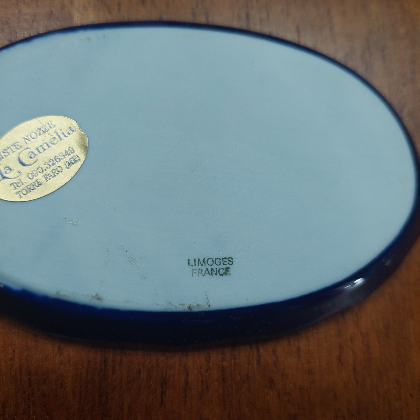 Mini Piattino Ovale Porcellana Limoges France