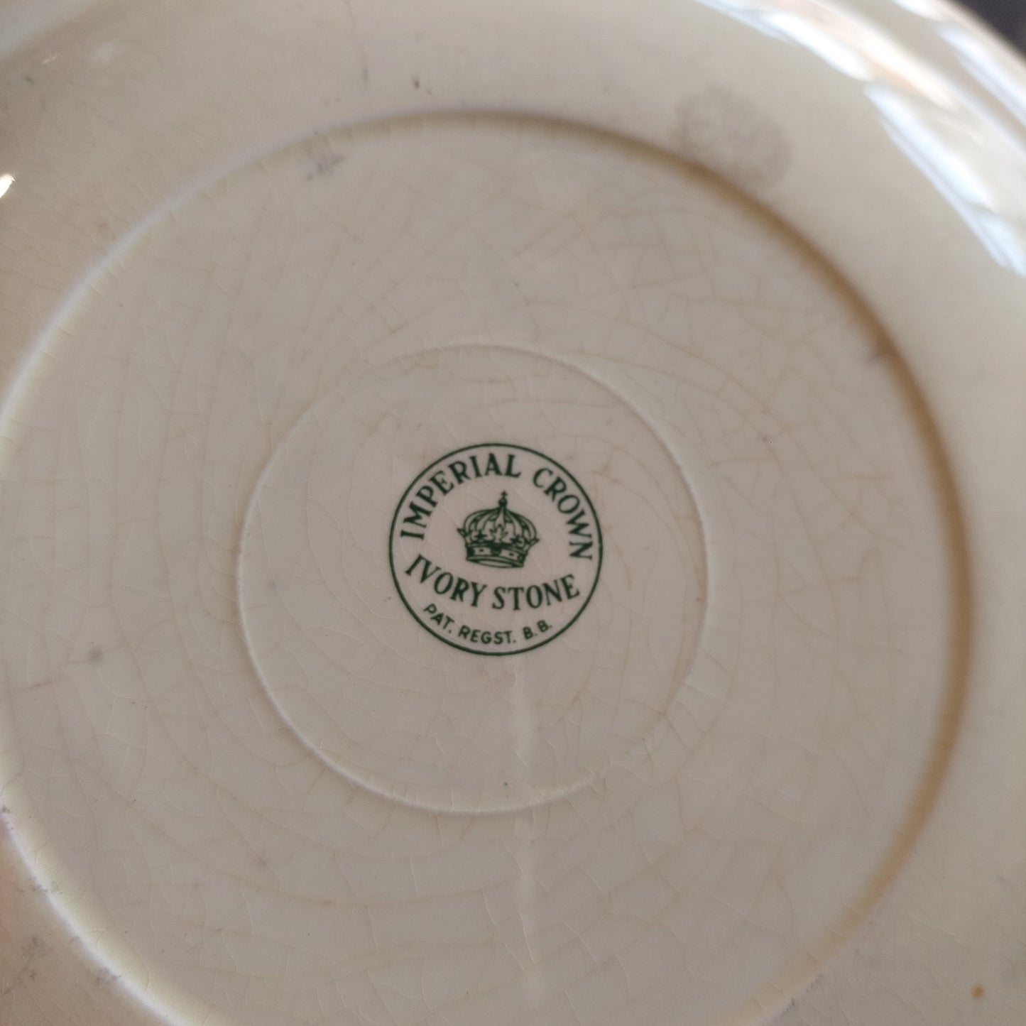 Piattino Antico Porcellana Inglese Imperial Crown